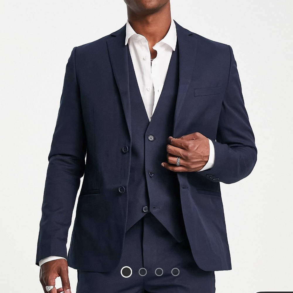 Bolongaro Trevor - Suit Jacket - Navy - 38 R - NEW W/ TAGS